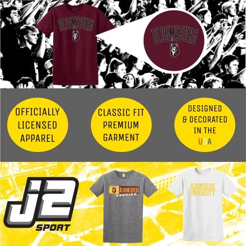 J2 Sport Bloomsburg Egyetem Husky T-Shirt – NCAA Unisex Kollégiumi Ing