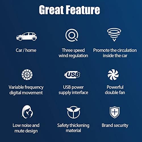 TOTMOX Autó Elszívó Ventilátor - USB Interfész Autó Menőbb Autó Kipufogógáz-Fan Autó Ablak Fan Autó Haza Kettős felhasználású Elszívó