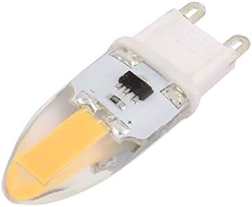 X-mosás ragályos AC 220V 6W COB LED Kukorica Izzó Szilikon Lámpa Szabályozható G4 2P 1505 Meleg Fehér(Lampada al silicio egy Luc-e