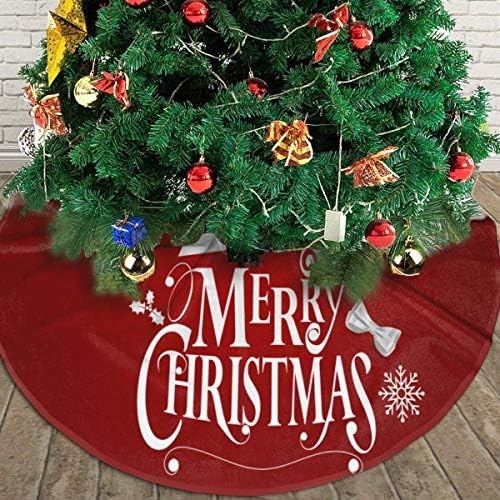 LVeShop Boldog Karácsonyt Karácsonyfa Szoknya Luxus Kerek Beltéri Kültéri Lábtörlő Rusztikus Karácsonyfa Ünnepi Dekoráció（30/36/48 Három