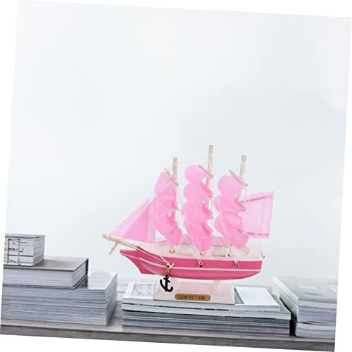 Abaodam 1db Vitorlás Dekoráció para Mesa De Évjárat lakberendezés Hajó Modell Műanyag Mini Vitorlás Hajó Modell Fa Vitorlás Hajó Modell Kényes