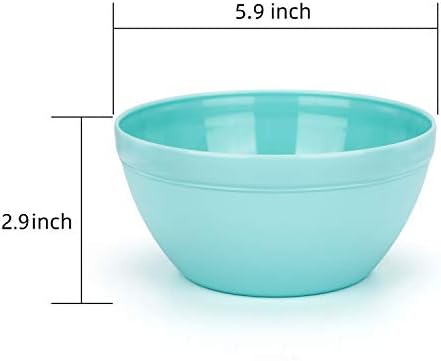 Tartós 30 grammos Műanyag Tálak Újrafelhasználható Készlet 12 - Mosogatógépben mosható, BPA Mentes (12, Multicolor)