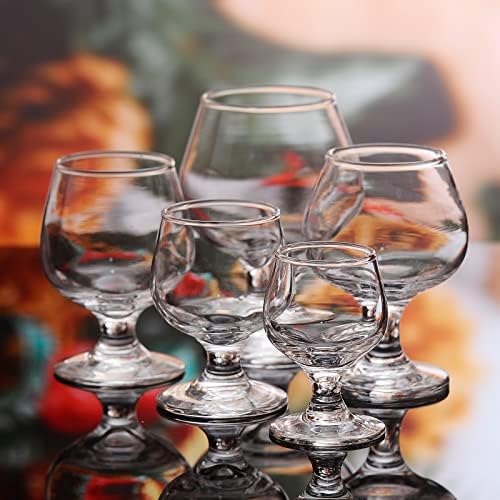 Feles pohár, 6oz Pohár Készlet 6/Tiszta Szemüveg/Aranyos feles pohár/Tökéletes Ízű Pálinka/Üveg Snifters