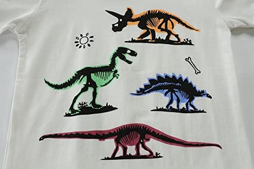 Kisgyermek Fiú Ing Dinoszaurusz Rövid Ujjú Póló Gyerekeknek Nyári Felsők Pólók Grafikus Puha Pamut Sleeve Ruhák