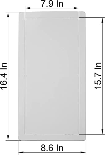 Szellőző Rendszerek 8x16 Hozzáférési Panel Csomag 2 - Könnyű Hozzáférés Ajtók - ABS Műanyag - Hozzáférési Panel a Gipszkarton Falra,
