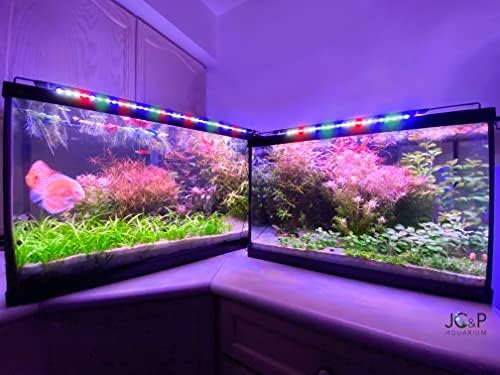 JC&P-Teljes Spektrumú Akvárium LED Kihúzható Zárójelben (37-44 (94-114 cm) Piros, Zöld, Kék, Fehér Led-ek Vízi akvárium Fény