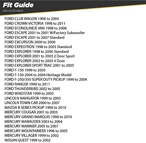 Metra 99-5027 Ford Multi-Kit 1995-2011 & Scosche FD16BCB Kompatibilis 1998-04 Ford Power/Hangszóró Csatlakozó/Vezeték Hám Utángyártott Sztereó