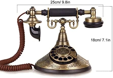 HA1910TN Vintage Telefon, Európai Retro Telefon Rotary Telefonvonal, lakberendezési Dísztárgyak, Forgó Tárcsázási Vezetékes Régimódi