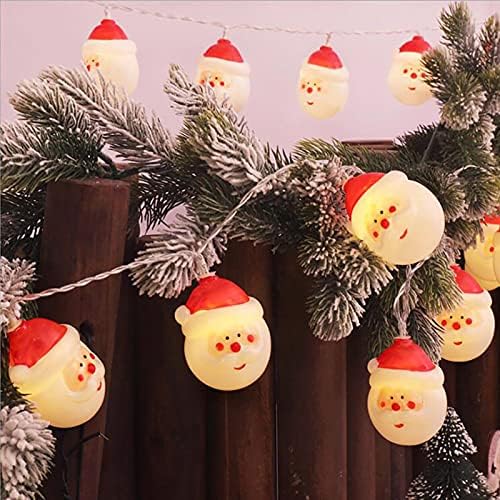 HHmei Karácsonyi LED String Fény Mikulás Beltéri Világítás Fél karácsonyfa Dekoráció SGCABIcJxcvDZJ