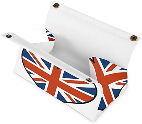 Brit Zászló Szövet Doboz Pu Bőr Szalvéta tartó Szekrény Asztal Pulton Home Office Autó