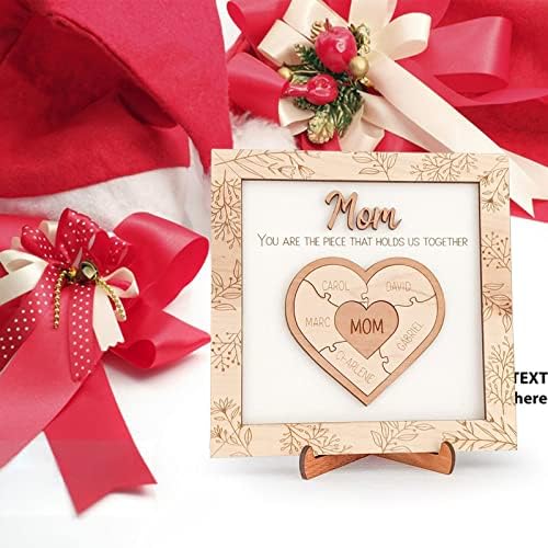 Különleges Karácsonyi Dísz Fából készült Szerelem DIY Betűkkel Dekoráció Személyre szabott Dekoráció anyák Napi Ajándék, Kreatív