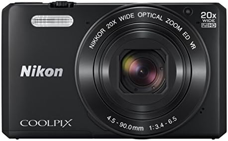 Nikon Coolpix S7000 16 MP Digitális Fényképezőgép 20x Optikai Kép Stabilizált Zoom 3 Hüvelykes LCD (Fekete)
