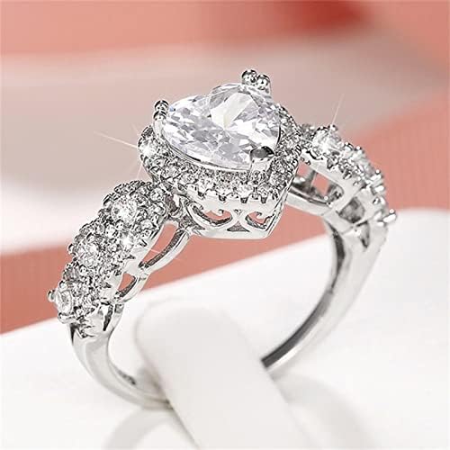 WYBAXZ Gyűrű Készlet, Rozsdamentes Acél, Női Gyűrűk, Luxus Gyűrű Ajándék Gyűrű Alufelni Gyűrű Szett, Eljegyzési Gyűrűk, Üreges Ki Tervezés