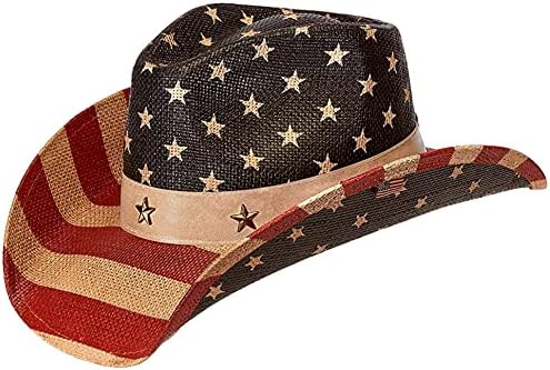 Amerikai Zászló Vintage Cowboy Kalap