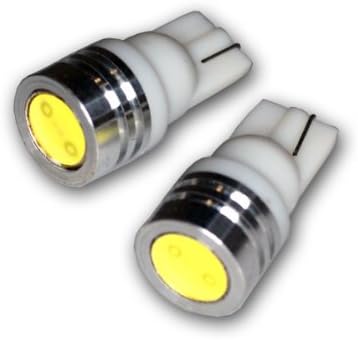 Tuningpros LEDCK-T10-WHP1 Óra LED Izzók T10 Ék, Nagy teljesítményű LED Fehér 2-pc-be