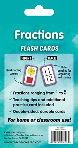 Tanár Létrehozott Források Törtek Flash Kártyák (EP62053)