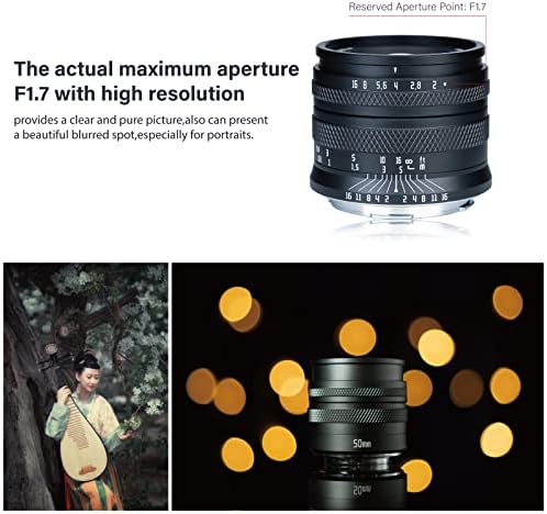 AstrHori 50mm F2.0 Nagy fényerejű Full Frame Kézi Miniszterelnök Lens Blur Hatás & Szűrő Foglalat Kompatibilis Nikon Z-Mount tükör nélküli