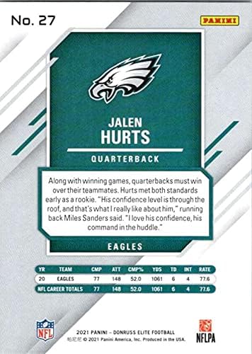 2021 Donruss Elit 27 Jalen Fáj Philadelphia Eagles Hivatalos NFL Labdarúgó-Trading Card Nyers (NM vagy Jobb) Feltétel