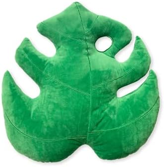 Zöld Filozófia Co.Plüss Levél Párna-3D Akcentussal Monstera Deliciosa Párnát a Kanapé, Kanapé, Nappali, lakberendezés Növény Szeretők,