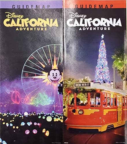 Disneyland Park Készlet 8 Térkép Idegenvezetők, Mely a kalandpark Kondor Lakások Toy Story Világ Színes Autók Föld PMA5