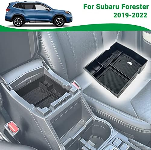 Műanyag középkonzol Szervező Tálcát Subaru Forester 2019 2020 2021 2022 2023 Kartámasz Tároló Dobozba Helyezze be Jogosultja
