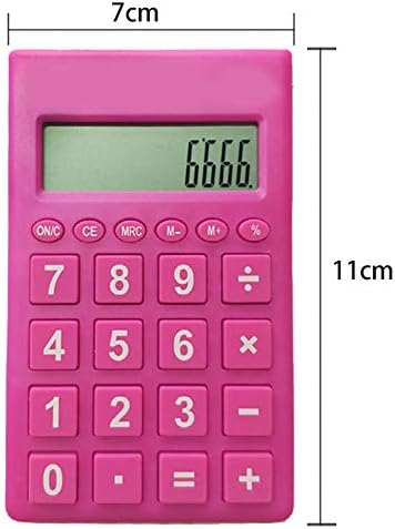 angel3292 Pocket Calculator,Mini, Hordozható, 12 Számjegyes Számológép Diák Ajándék Iskola irodaszerek Világos Kék