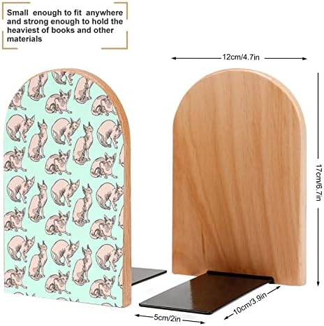 Szfinx Macskák Nagy Fa Könyvtámasz Modern Dekoratív Könyvespolc Könyv Dugóval Asztal Polc Birtokosai Készlet 2