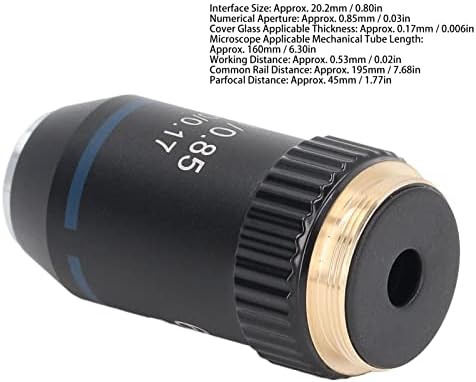 Mikroszkóp Objektív, remek akromatikus Objektív 20.2 mm Felület Tavaszi Védelmi Eszköz a Biológia