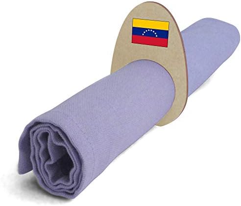 Azeeda 5 x 'Venezuelai Zászló' Fa Szalvéta Gyűrű/Jogosultjai (NR00039171)