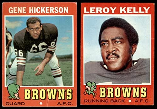 1971 Topps Cleveland Browns Csapata Meghatározott Cleveland Browns-FB (Set) VG Browns-FB
