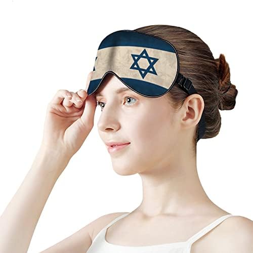Évjárat Izraeli Zászló Nyomtatott Aludni Szem Maszk Puha Kendőt Szem Fedél Állítható Pánt Este Eyeshade Utazási Nap a Férfiak, Nők