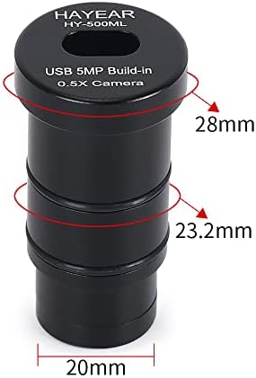 XIXIAN C-Típusú USB2.0 5MP Mikroszkóp Kamera Beépített 0,5 X Szemészeti Adapter Egyértelmű Meghatározása Elektronikus Digitális Szemlencse