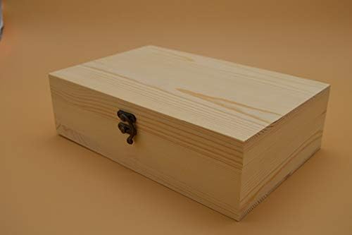 Anncus Téglalap igazi fa doboz lakberendezési egyszerű, rövid támogatás tett a rend - (Méret: 35 cm Nagy)