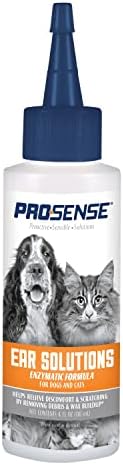 ProSense Lysomox Enzimatikus Fül Tisztító Oldat 4 Uncia, a Kutyák, Macskák (1 ESET 12 Egyedi Csomag 4 Uncia)