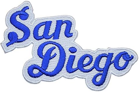 San Diego Vas-on Applied Javítás, Kalifornia, CA Kék, Fehér Script Jelvény 4 - a Sapkák, Pólók, Cipők, Farmerek, Táskák, Kabátok, Hátizsákok