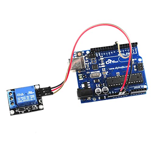 DIYmall 5V-os Relé Modul, 1 Csatornás Kapcsoló Mikrokontroller Relé Testület Pajzs az Arduino KAR PIC AVR MCU (Csomag 3pcs)