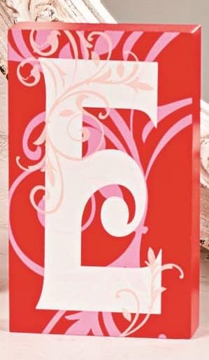 A szerelem Blokkok Fa V-napi Ajándék asztali Dekoráció Otthon Akcentussal Piros, Rózsaszín, Fehér Tekercsek Szív Alakú Design, Romantikus,