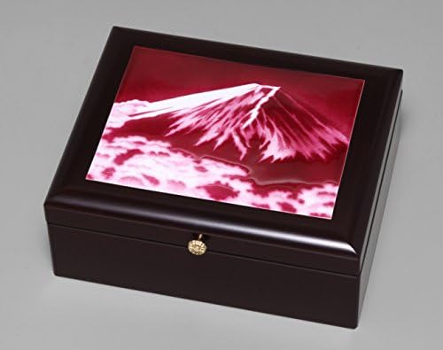 Saikosha 119-05 Figura, 7,5 x 9,1 x 3.3 cm (19 x 23 x 8.5 cm), Colorosha Cloisonne, egyik napról a másikra Doboz (Nagy), Red Fuji