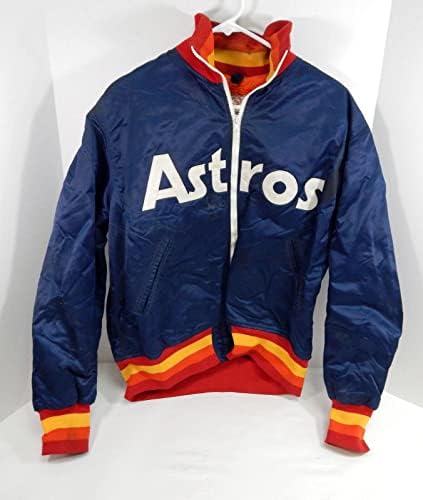 1980-as évek 1990-es évek Elején Houston Astros Játék Használt, sötétkék blézer 44 DP32896 - Játék Használt MLB Kabátok