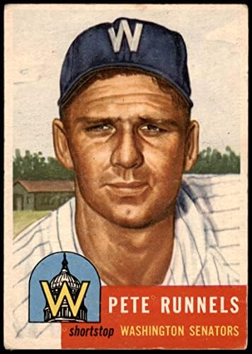 1953 Topps 219 Pete Runnels Washington Senators (Baseball Kártya) VG Szenátorok