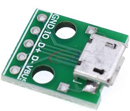 10db Micro USB Adapter DIP 5pin Női Csatlakozó B Típusú NYÁK-Átalakító és hozzá való 2.54