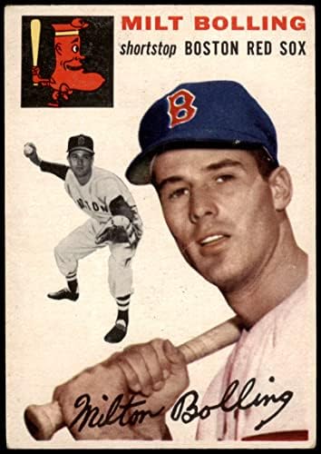 1954 Topps 82 Milt Bolling Boston Red Sox (Baseball Kártya) VG Red Sox