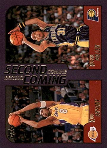 2000-01 Topps 292 Kobe Bryant/Reggie Miller Los Angeles Lakers/Indiana Pacers NBA Kosárlabda Trading Card