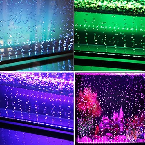 Hffheer akvárium Fény Akvárium Merülő Fény IP68 Vízálló Fények Bár színváltó Víz alatti LED Lámpa Távirányító tapadókorong(31CM)