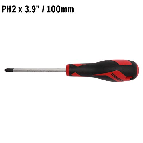 Teng Tools PH2 x 3.9 Inch/100mm Fejét Phillips Csavarhúzó + Ergonomikus, Kényelmes Fogantyú - MD948N1
