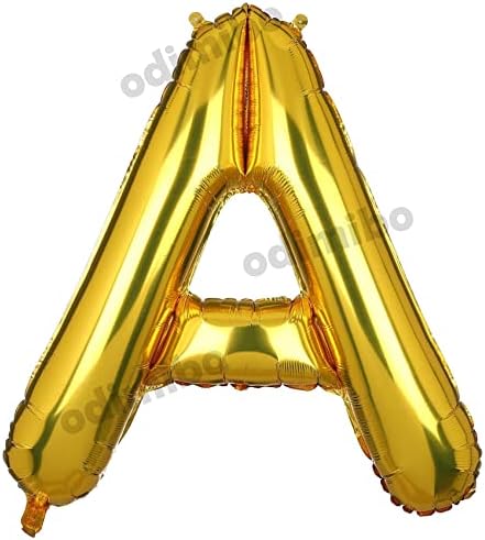40 Hüvelyk Nagy Arany Betű Fólia Lufi Héliummal Arany Nagy Ábécé Lufit a Szülinapi Party Dekoráció Egyéni Szót HH(Arany-A) odimibo