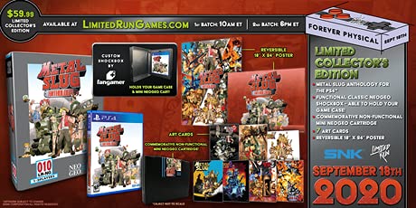 Metal Slug Antológia PlayStation 4 -Exkluzív Classic Edition csomag (Korlátozott Futtatni Játékokat 364)