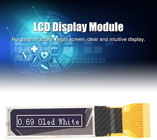 LCD Kijelző Modul, 96x16 SPI IIC Felület, Vékony 4db Széles Kompatibilitás, Digitális LCD Tábla Tartozék DIY