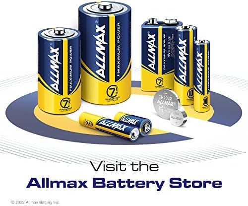 Allmax AA Maximális Teljesítmény Lúgos Dupla Elem (600 Gróf Nagykereskedelmi Csomag / 6 Doboz 100 Elem) – Ultra Hosszú távú,