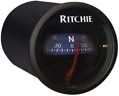 Ricsi Navigációs RitchieSport X-21BU - Fekete Ház Kék 2-es Közvetlen Olvasás Tárcsa Dash Mount Iránytű